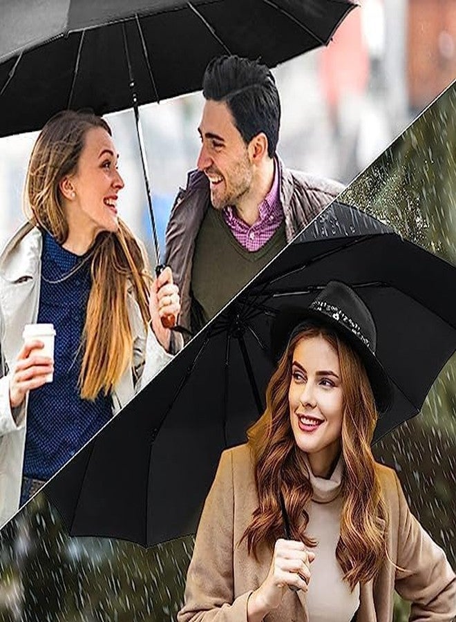 MIXEN Umbrellas Rain Folding Windproof Sun Automatic Large Business Portable Travel Small Umbrella Compact Umbrella Windproof Strong Fast Dry, Portable Pocket Umbrella for Women - Image 2