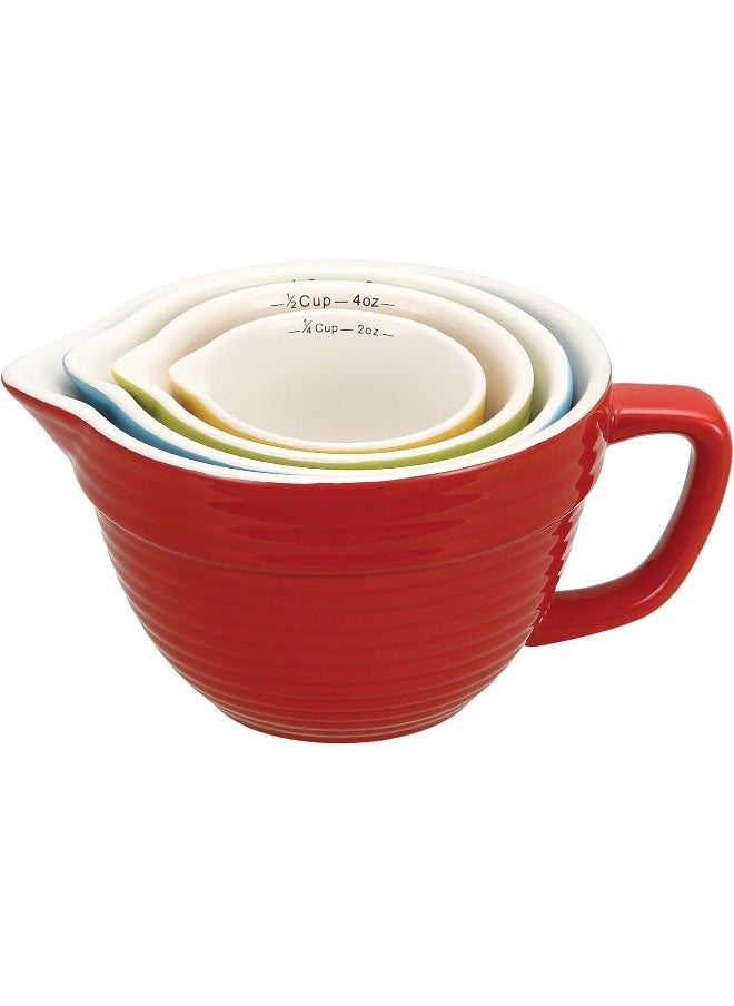 Creative Co-op Creative Co-Op Bowl Shaped Measuring Cups (Set of 4 Sizes)  - Image 1