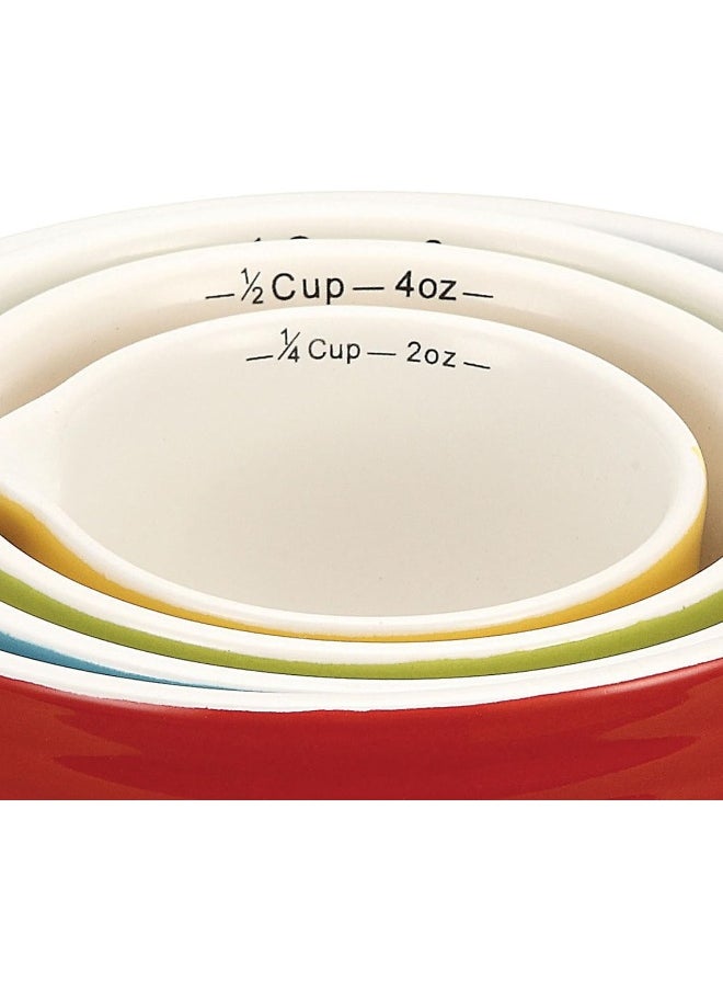 Creative Co-op Creative Co-Op Bowl Shaped Measuring Cups (Set of 4 Sizes)  - Image 4