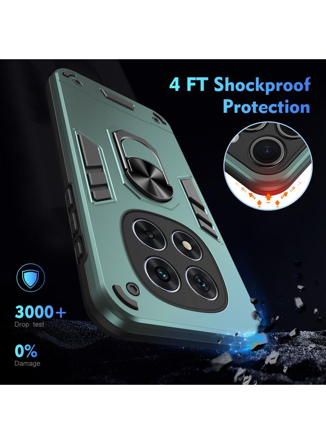 S-TOP Case For Redmi Note 14 Pro 5G Shockproof Metal Ring Holder Phone Case - Image 4