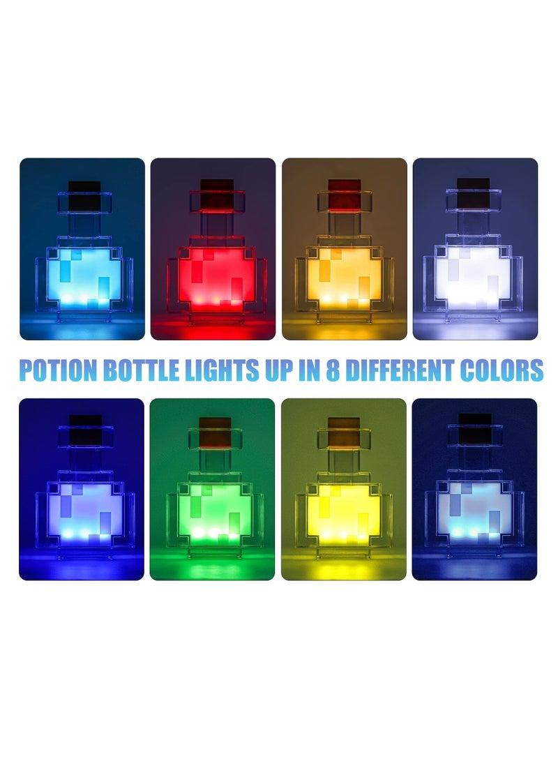 CMGTYYD Potion Bottle Light Color-Changing LED Table Lamp Mood Light for Bedroom, Desk, Living Room, Playroom Home Decor Video Game Gifts - Image 2