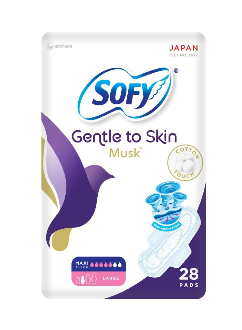 Slim Anti Bacteria Musk Large 29Cm 28 Pads