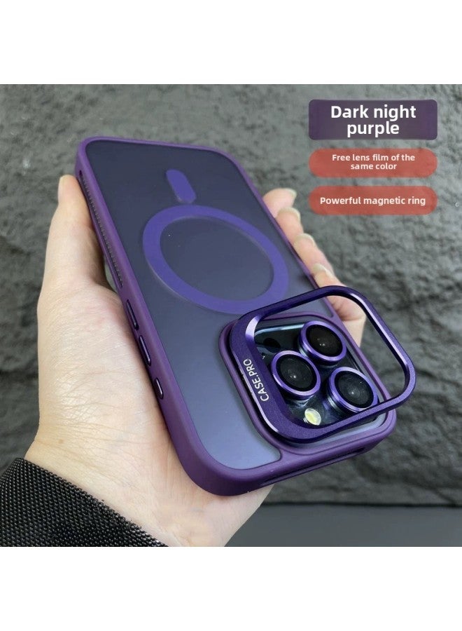 For Apple Self-contained Lens Film Skin-feeling Frosted Magnetic Bracket Drop-resistant Protective Case Multiple Models Available