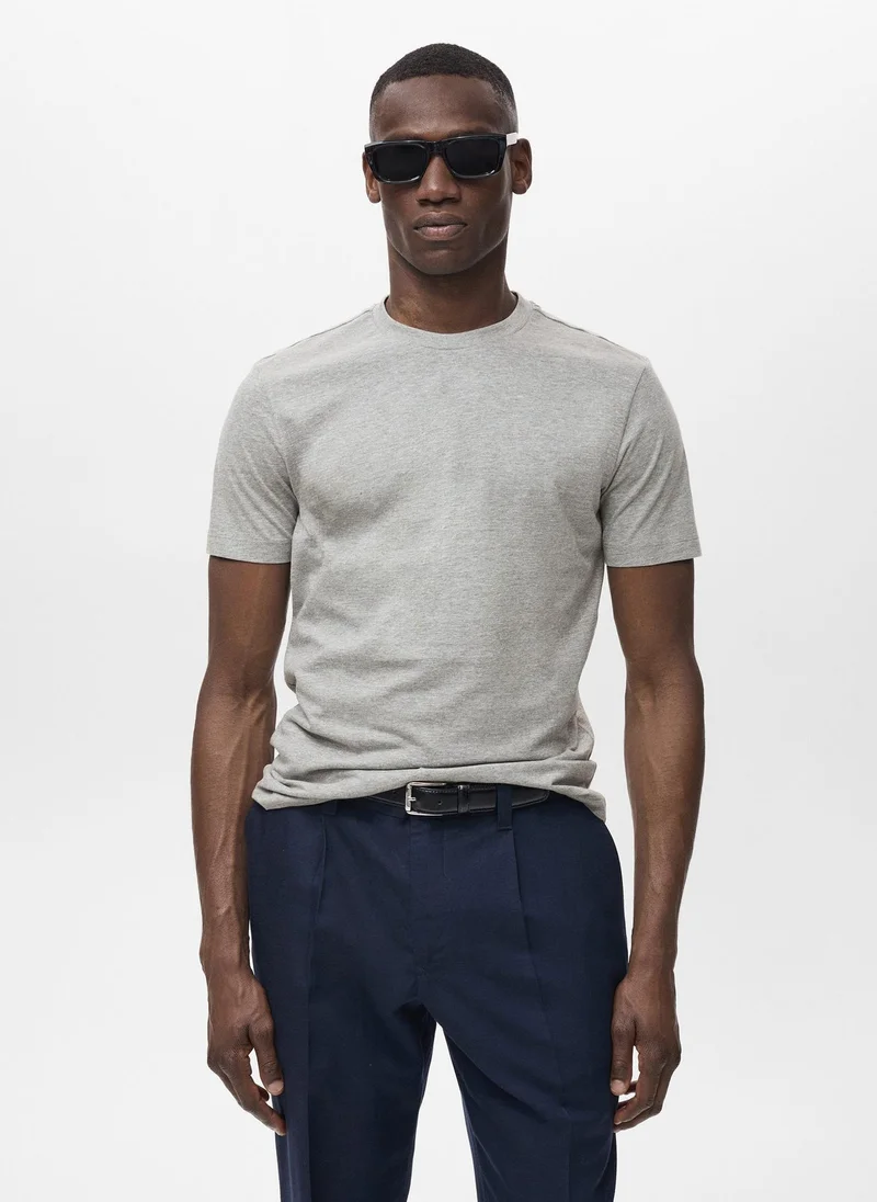 Mango Man Cherlo Crew Neck T-Shirt