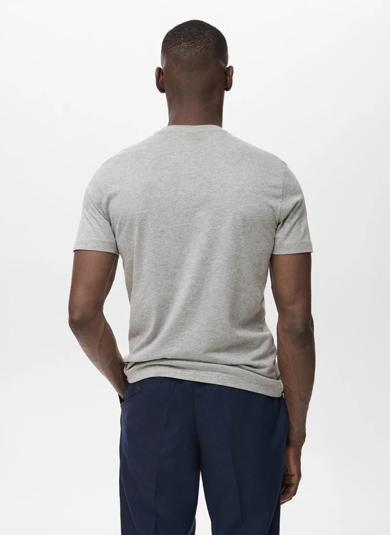 Mango Man Cherlo Crew Neck T-Shirt