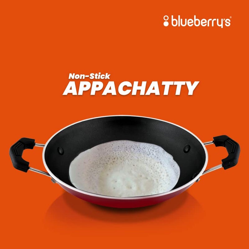 Blueberry's Appam Pan with Lid - High Grade Non Stick Coating Appam Maker/Appam Chatty/Appachatti with 6 Months Warranty - Image 5