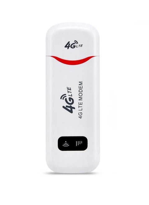 4G LTE USB Modem 4G Router Mobile WiFi Hotspot with SIM Card Slot 150Mbps DL 50Mbps UL Max 10 Devices Red