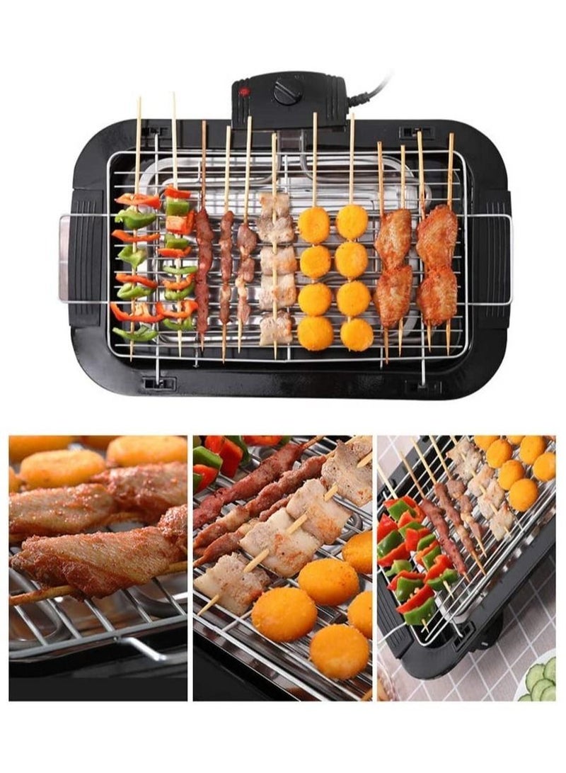 Portable Electric Smokeless Barbecue 2000W High Power Grill Indoor BBQ Grilling Table with 5 Adjustable Temperature fit Home Dinner Camping Travel Hiking - Image 1