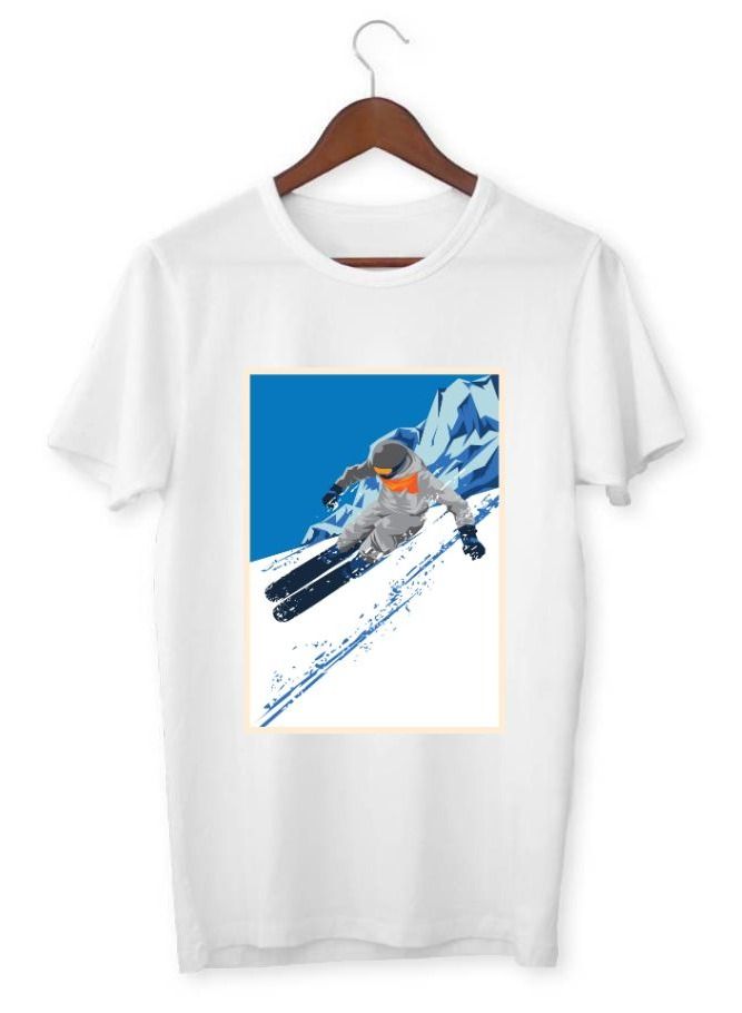LOUD UNIVERSE Men's Printed T-Shirt Snow Skiing