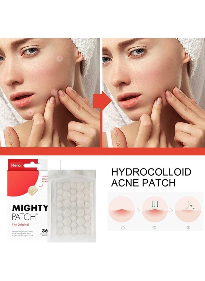 Mighty Patch Mighty Patch 36 Pieces Mighty Patch Hydrocolloid Acne Pimple Patch Spot Treatment Beige 5.5inch  - Image 4