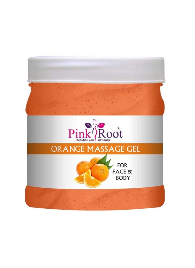 Pink Root Pink Root Orange Massage Gel 500ml with Cucumber Scrub 500ml  - Image 3