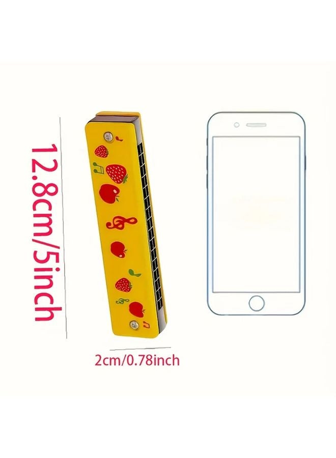 16 Holes Double Row Harmonica 1pc Musical Instrument Toy Gift For Adult Beginner - Image 3