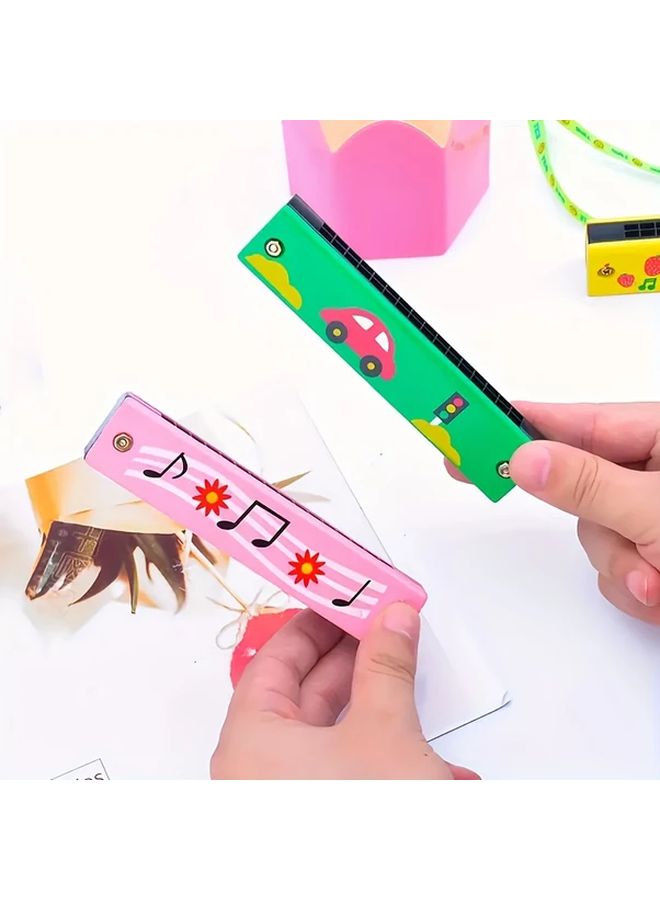 16 Holes Double Row Harmonica 1pc Musical Instrument Toy Gift For Adult Beginner - Image 4