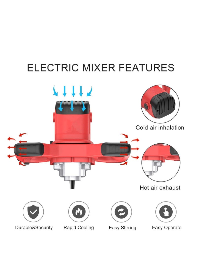 2100W Concrete Cement Mixer，ELIKLIV Portable Electric Paddle Mixer Adjustable 6 Speed Handheld Plaster Grout Paint Thinset Mortar Paddle Mixer Drill Mixer Stirring Tool - pzsku/Z2C38019479946102C6B7Z/45/_/1731315741/703ffd1e-a50e-427d-a71f-70f6cd2c3262