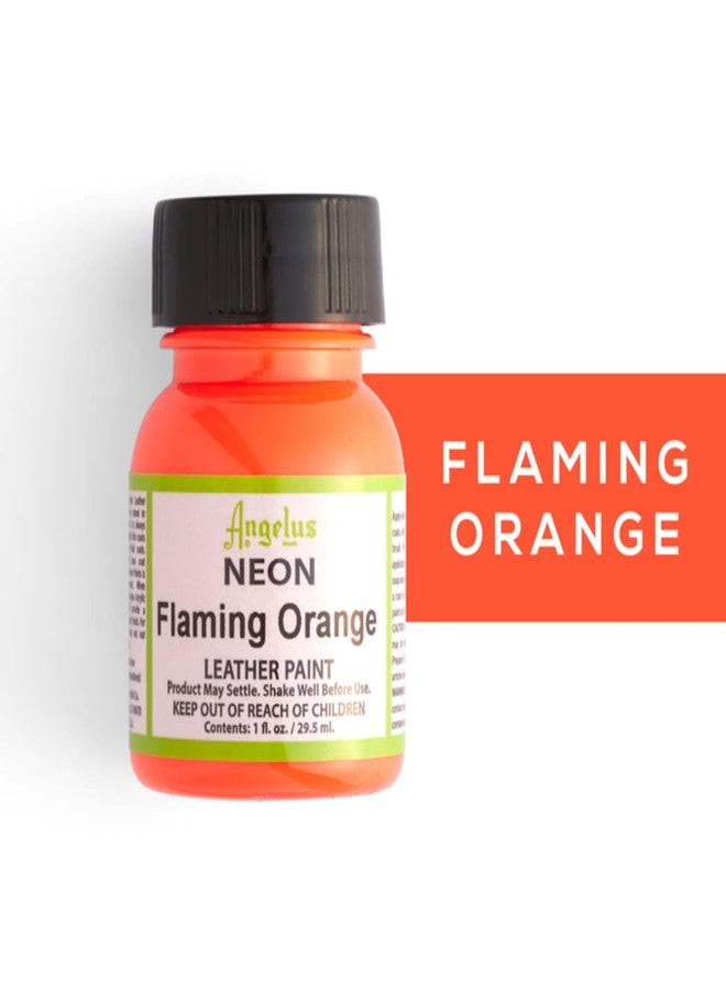 Angelus Angelus Leather Paint 1 Oz Neon Flame Orange - Image 2