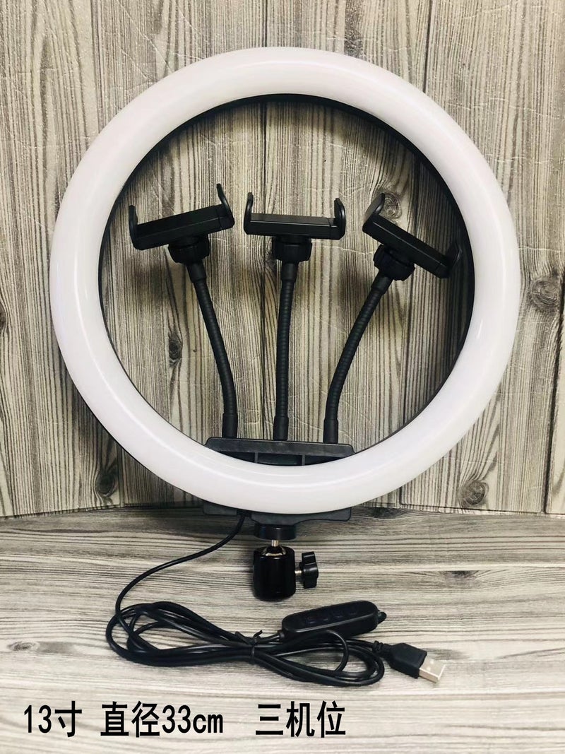 6/8/10/12/13/18-Inch Net Red Light Ring Fill Light Live Led Large Aperture Pography Beauty Light - Image 1