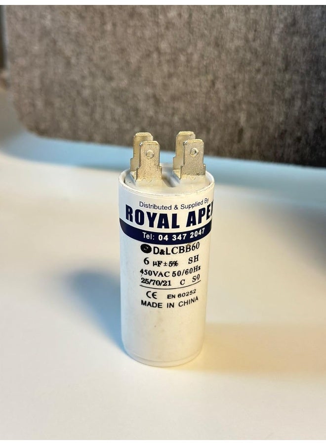 Royal Apex Wired Pvc Round Capacitor With Ce En60252 Standards - Image 1