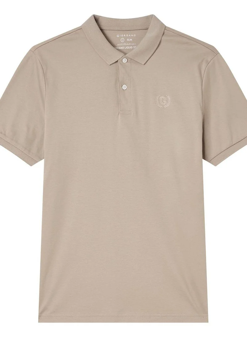 Giordano Men’s Slim Fit Liquid Touch Cotton Interlock Polo