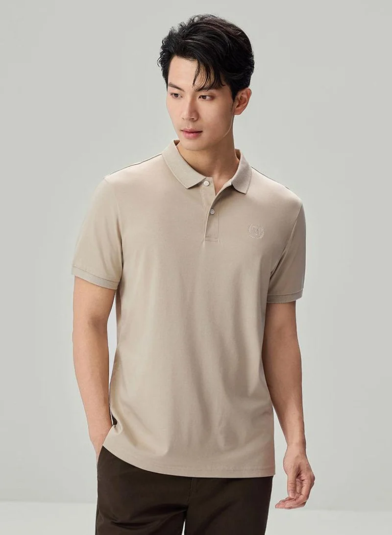 Giordano Men’s Slim Fit Liquid Touch Cotton Interlock Polo