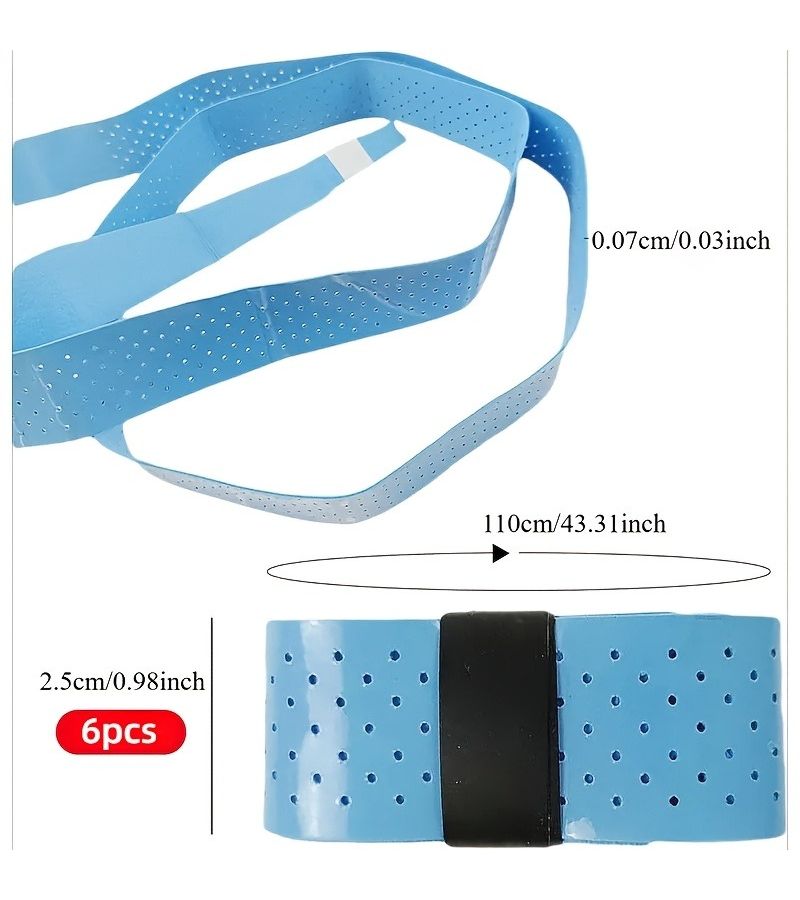 Set Of 10 Premium Synthetic Faux Leather Tennis Grip Tapes Non Slip Sweat Resistant Mix Colors - Image 2