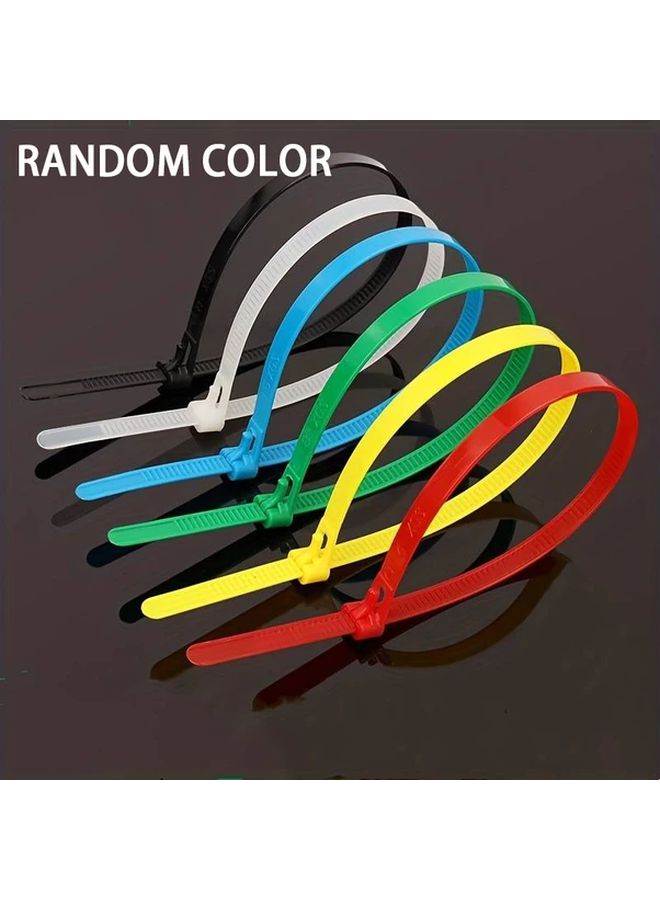 100pcs Reusable Nylon Cable Ties Assorted Colors With Adjustable Sliders For Secure Cable Management - Image 5