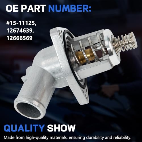 AcornTech 15-11125 12674639 Upgrade Aluminium Thermostat Housing - Compatible with Cadillac Escalade Chevy Silverado 1500/2500 Tahoe GMC Sierra 1500 Yukon XL 2015-2020 - Image 3