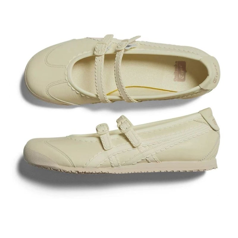 Onitsuka Tiger Mary Jane Shoes For Women Shallow Mouth Velcro Ballet Casual Sports Shoes - Image 5