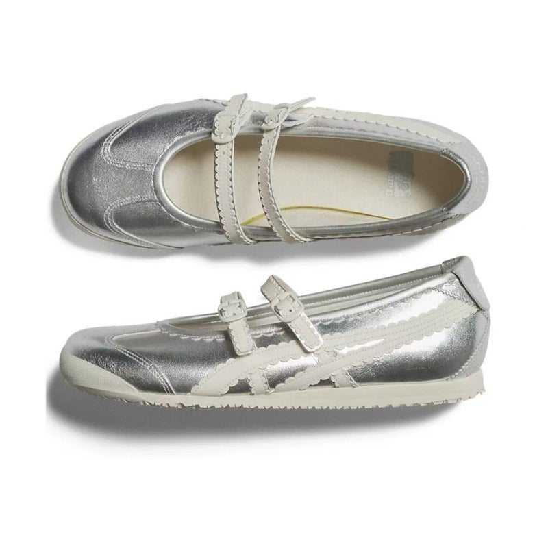 Onitsuka Tiger Mary Jane Shoes For Women Shallow Mouth Velcro Ballet Casual Sports Shoes - Image 3