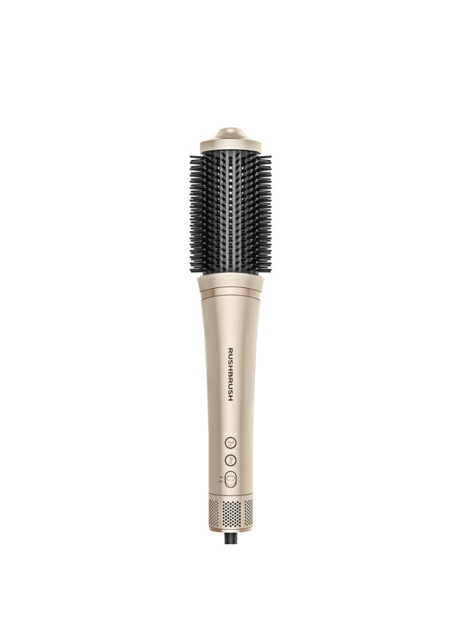 Rush Brush V4 - 1500w - 3 Heats - 3 Speed Settings - Ceramic-Coated Teeth- Ionic Technology - 360° Swivel Cord –Smart Setting Recall - Champagne - Image 2