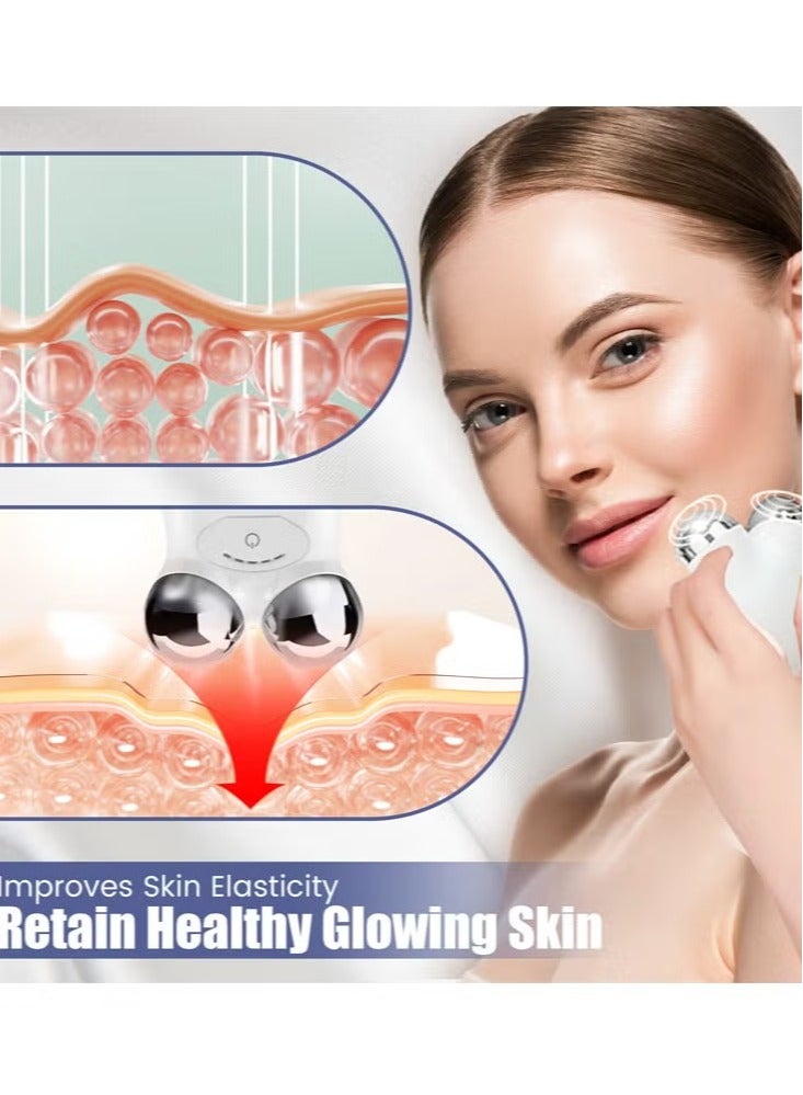 Microcurrent Face Device Roller Rechargeable USB Mini Facial Massager - Image 5