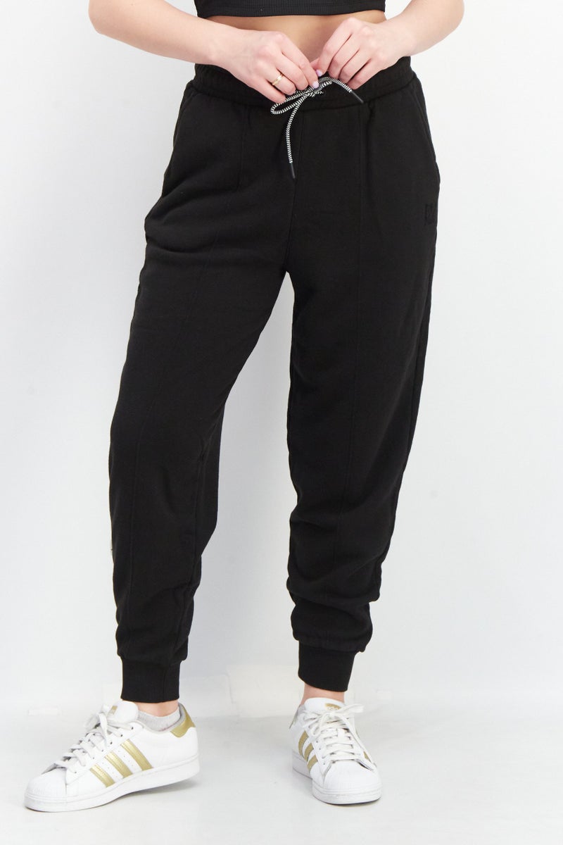 PUMA Women Sportswear Fit Embroidered Logo Sweatpants, Black - Image 1