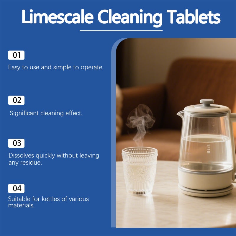 Jue Fish Water Bottle Cleaning Effervescent Tablets Convenient Soaking No-Scrubbing Solution For Dissolving Limescale And Cleaning The Bottle Body - Image 3
