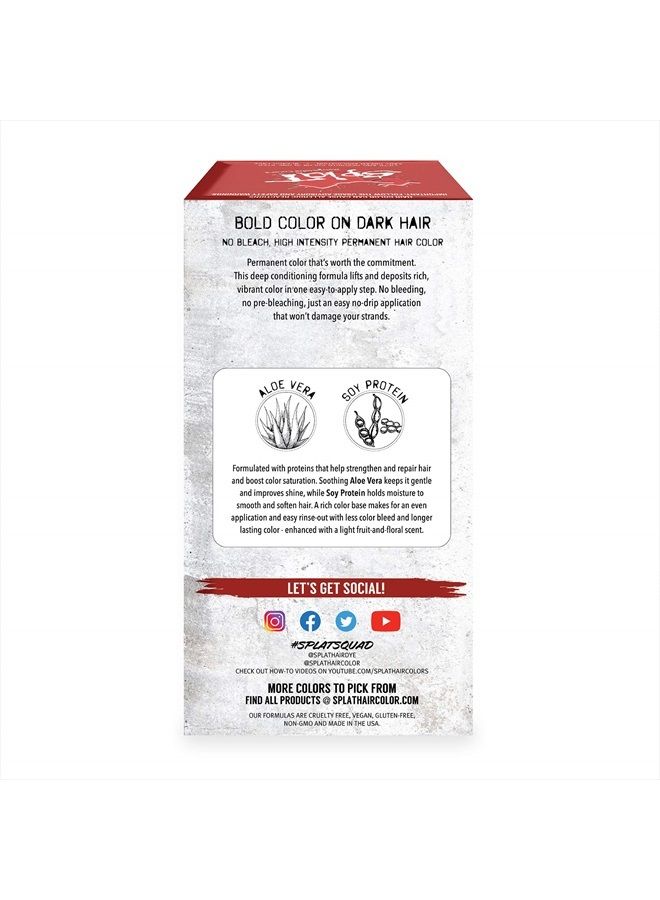 SPLAT Iconic Red Double Lift Permament Hair Dye Kit for Brunettes - Image 5