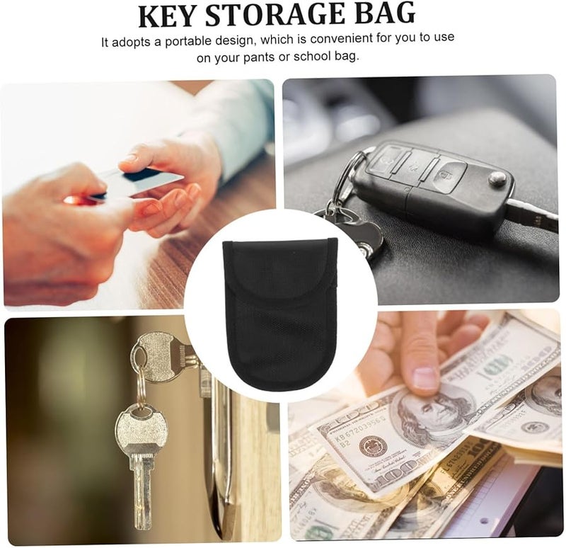 حقيبة مفاتيح محمولة صغيرة مقاومة للحريق ومضادة للماء ومضادة لتقنية RFID لتخزين مفاتيح السيارة وبطاقات الائتمان - Image 4