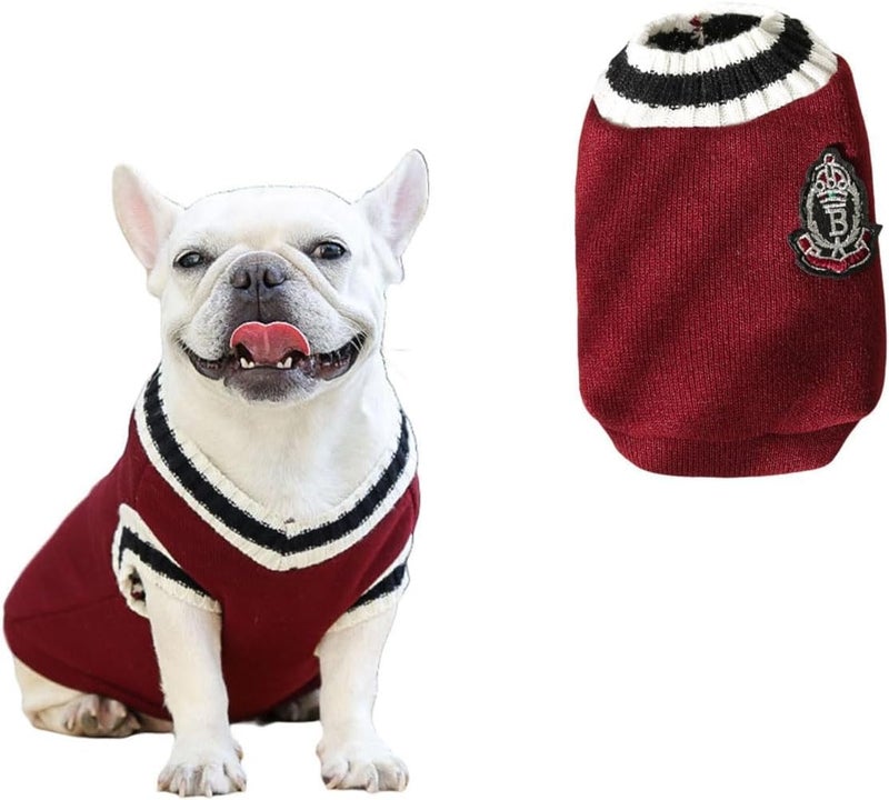 Lulala Pet Dog Sweater for Winter – Soft, Thick Knitwear Shirt Vest for Small Dogs, Classic Warm Puppy Sweater, Perfect for Cold Weather & Puppies, Comfortable & Cozy Dog Clothes - Image 1