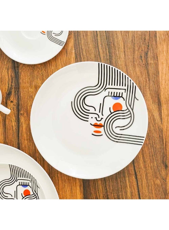 DANUBE HOME Danube Home Claire Fine Bone China Soup Plate Elegant And Durable Perfect For Soups And Stews Premium Quality Classic Design Ideal For Home Dining And Special Occasions -21 Cm - Image 1