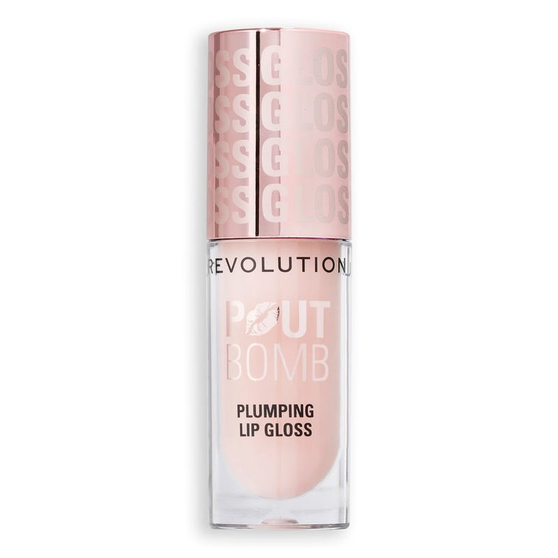 Revolution Pout Bomb Plumping Lip Gloss – Milky Sheer Holo - Image 2