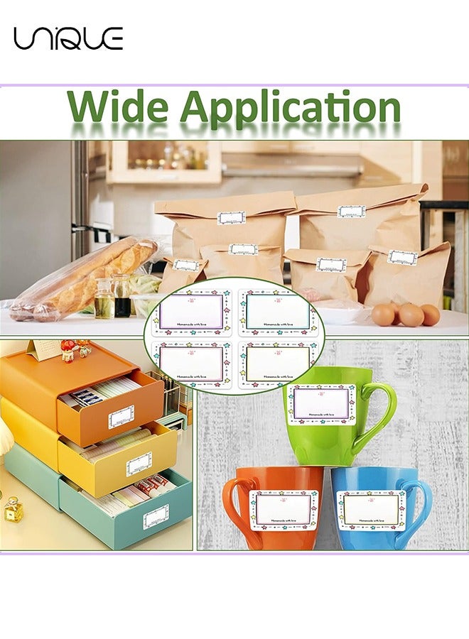 Unique 2 Roll Jam Jar Labels - Sticky Jam Labels - Freezer Labels 50*30mm Sticky Labels Jar Stickers Labels for Kitchen Food Bottle Jams Containers - Food Bottle Labels (500Pcs) - Image 5