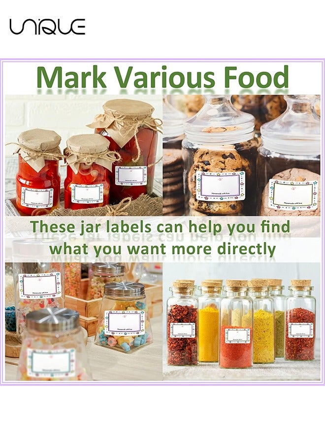 Unique 2 Roll Jam Jar Labels - Sticky Jam Labels - Freezer Labels 50*30mm Sticky Labels Jar Stickers Labels for Kitchen Food Bottle Jams Containers - Food Bottle Labels (500Pcs) - Image 4