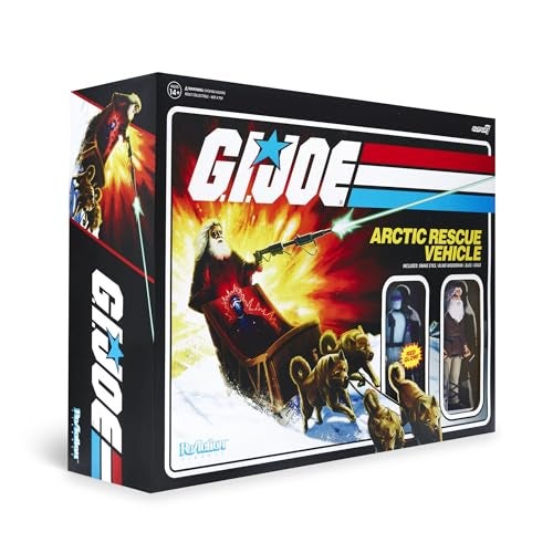 Super7 GI Joe Arctic Rescue Vehicle Pack with Snake Eyes and Blind Woodsman 375 GI Joe Action Figures with Accessories Collectibles and Retro Toys - Image 1