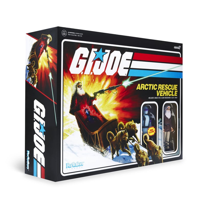 Super7 GI Joe Arctic Rescue Vehicle Pack with Snake Eyes and Blind Woodsman 375 GI Joe Action Figures with Accessories Collectibles and Retro Toys - Image 3
