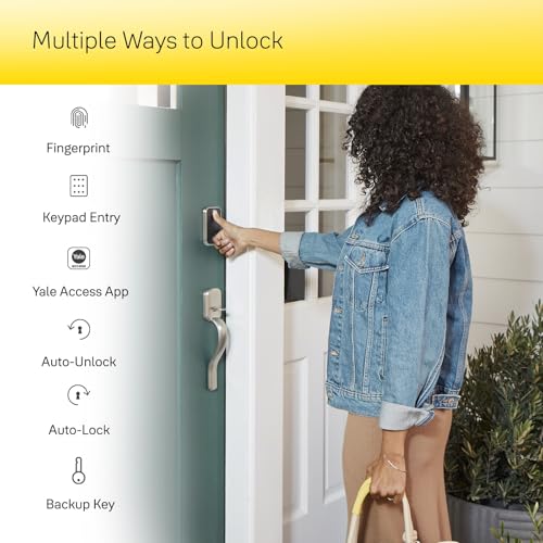Yale Assure Lock 2 Touch Deadbolt, Oil Rubbed Bronze Keyed Fingerprint Smart Door Lock with Wi-Fi Connected Touch Keypad and Fingerprint Scanner for Code Entry and Remote Access, YRD410-F-WF1-0BP - Image 4