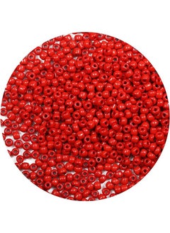 Red Round Size Uniform Seed Beads 10000pcs/110 Grams in Box