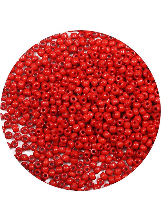 Generic - Red Round Size Uniform Seed Beads 10000pcs/110 Grams in Box - Image 1