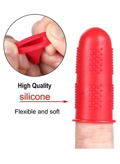 KASTWAVE Finger Protectors, 24 Pcs 3 Sizes Disposable Latex Finger Cots Protective Fingertips Gloves Finger Sleeves Finger Protectors Fingertip Bandages for Industrial, Beauty and More  - Image 3
