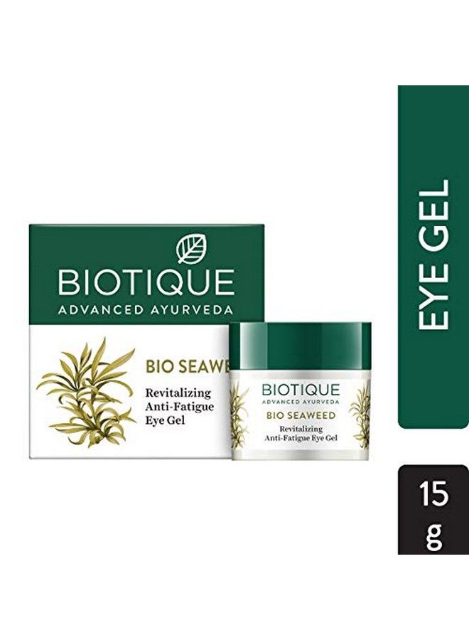 Biotique Bio Seaweed Revitalizing Anti Fatigue Eye Gel 15G & Bio Neem Purifying Face Wash For All Skin Types 150Ml - Image 3