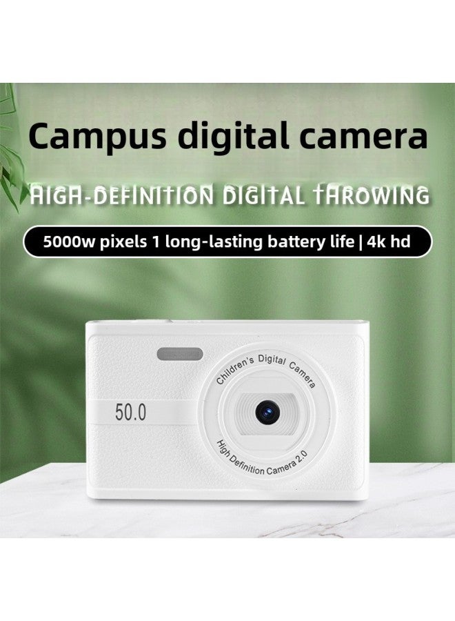 Generic Campus Student Party High-definition Double-camera Digital Camera Travel Photo Recording Video Can Upload Mobile Phone Birthday Gift Female-Body Color:Z2 Hd Dual Camera  With Flash + Filter Big Head Sticker - Official Standard  - Image 1