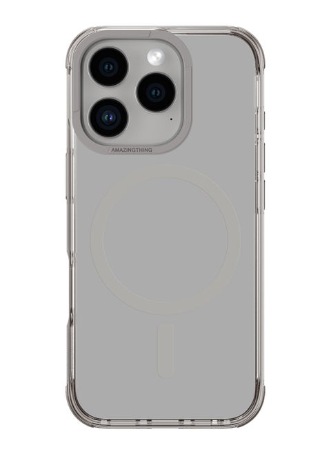 Omni Mag (10Feet) Drop Proof for iPhone 16 PRO Case Cover Compatible with MagSafe - Grey