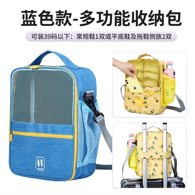 Eco-Friendly Travel Organizer 2024 Upgraded Shoes Bag Khaki: small size: 30*21 * 9cm - Image 3