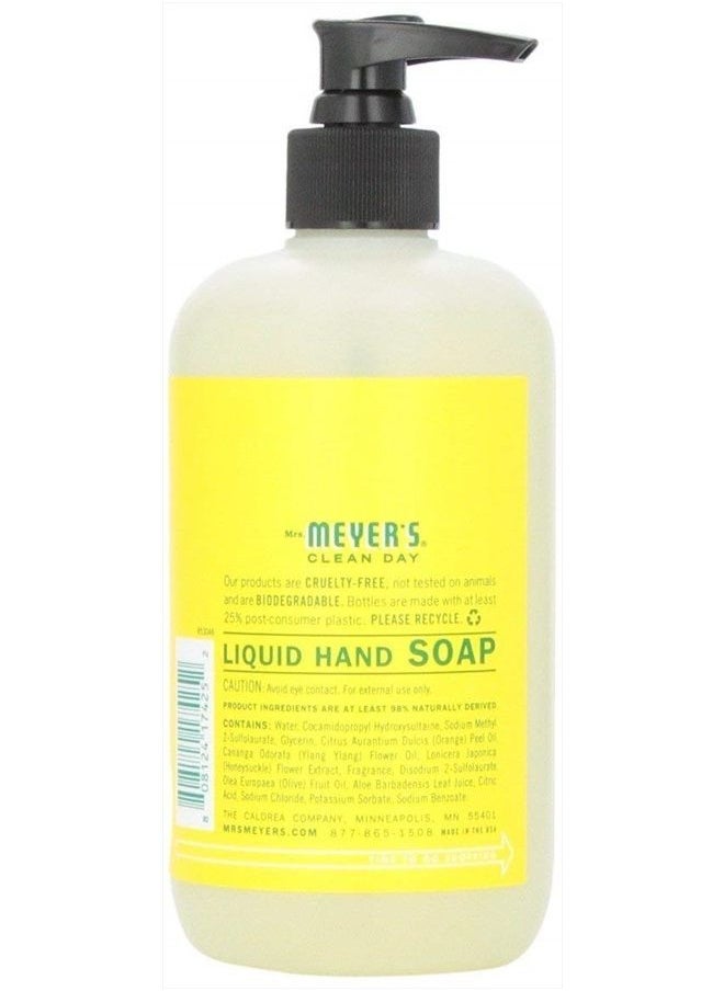 Mrs. Meyer's Clean Day Mrs. Meyer's Hand Soap, Made with Essential Oils, Biodegradable Formula, Honeysuckle, 12.5 Fl. Oz - Pack of 6  - Image 3